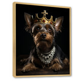 Crowned Royal Yorkshire Dog King - Dog Wall Decor
