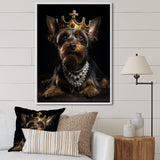 Crowned Royal Yorkshire Dog King - Dog Wall Decor