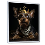 Crowned Royal Yorkshire Dog King - Dog Wall Decor