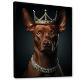 Crowned Royal pitcher dog king - Dog Wall Art Prints