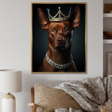 Crowned Royal pitcher dog king - Dog Wall Art Prints