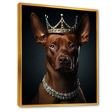 Crowned Royal pitcher dog king - Dog Wall Art Prints