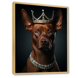 Crowned Royal pitcher dog king - Dog Wall Art Prints