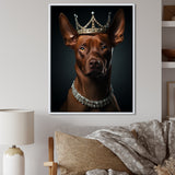 Crowned Royal pitcher dog king - Dog Wall Art Prints