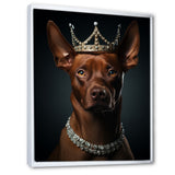 Crowned Royal pitcher dog king - Dog Wall Art Prints