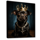 Crowned Royal Boston Terror - Black Dog Wall Art