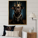 Crowned Royal Boston Terror - Black Dog Wall Art