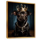 Crowned Royal Boston Terror - Black Dog Wall Art