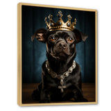 Crowned Royal Boston Terror - Black Dog Wall Art