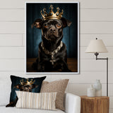 Crowned Royal Boston Terror - Black Dog Wall Art