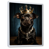 Crowned Royal Boston Terror - Black Dog Wall Art