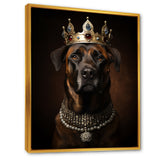 Crowned Royal mountain Dog - Dog Framed Canvas Art