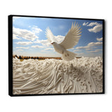 Take off white Dove harmony - Dove Canvas Wall Art