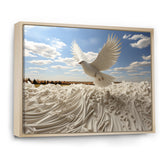 Take off white Dove harmony - Dove Canvas Wall Art