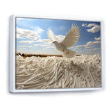 Take off white Dove harmony - Dove Canvas Wall Art
