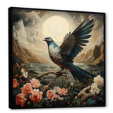 Vintage dove sunset flight - Dove Wall Art Prints