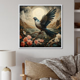 Vintage dove sunset flight - Dove Wall Art Prints