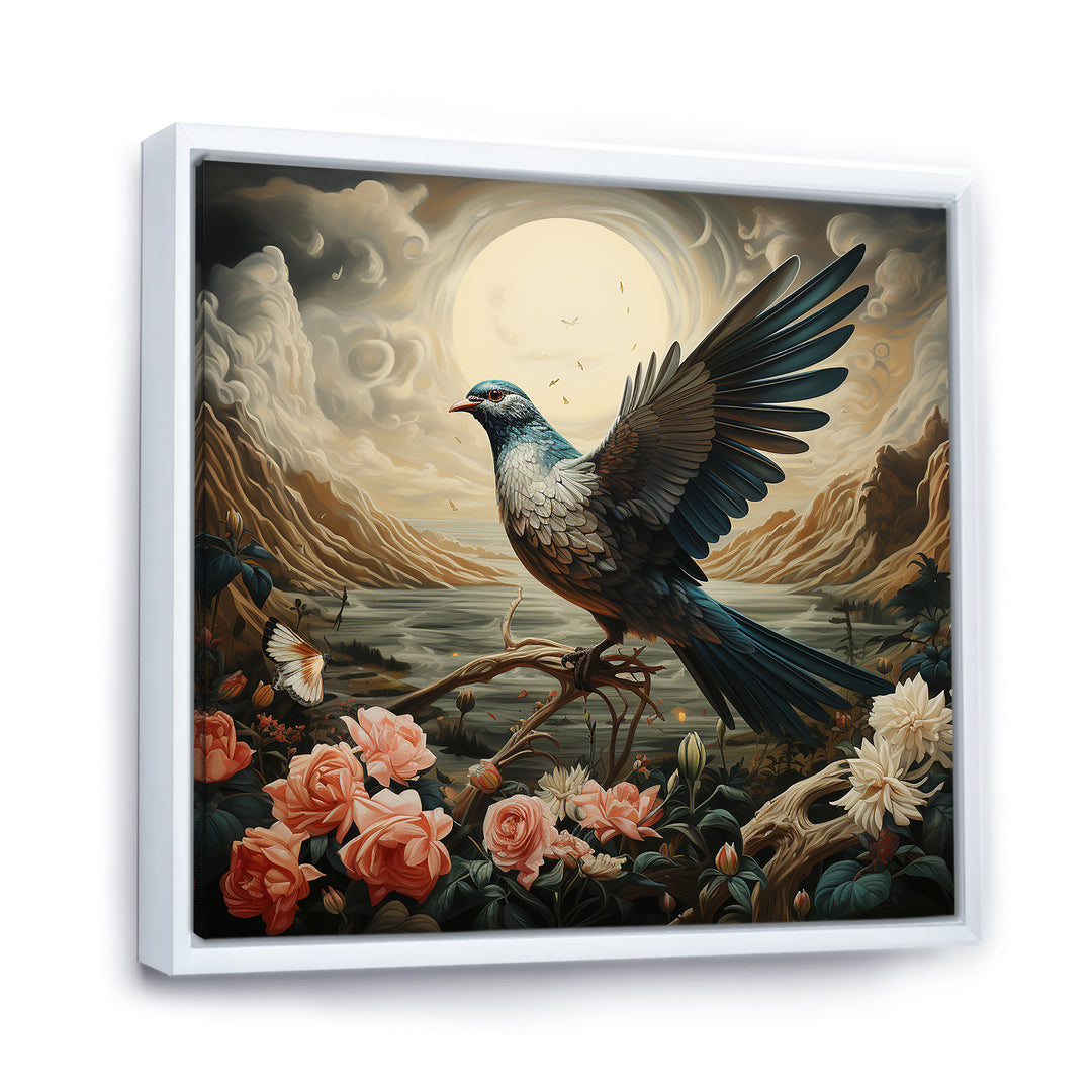 Vintage dove sunset flight - Dove Wall Art Prints