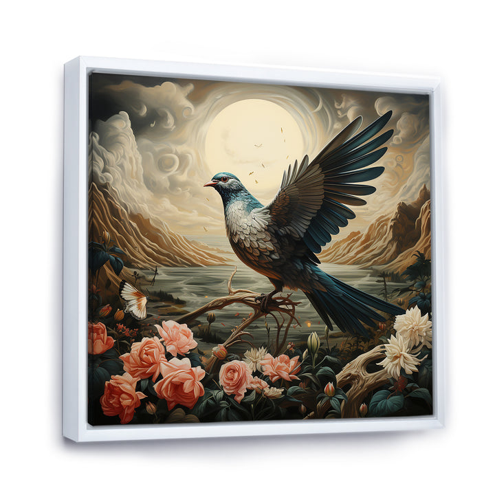 Vintage dove sunset flight - Dove Wall Art Prints