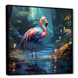 Flamingo pink Paradise - Flamingo Large Canvas Wall Art