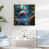 Flamingo pink Paradise - Flamingo Large Canvas Wall Art