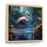 Flamingo pink Paradise - Flamingo Large Canvas Wall Art