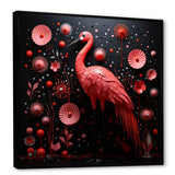 Ping Pong Plumage Fiasco - Flamingo Canvas Wall Art