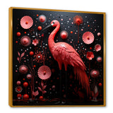 Ping Pong Plumage Fiasco - Flamingo Canvas Wall Art