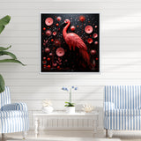 Ping Pong Plumage Fiasco - Flamingo Canvas Wall Art