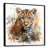 Brown Leopard elegance portrait - Leopard Wall Art Prints
