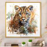 Brown Leopard elegance portrait - Leopard Wall Art Prints