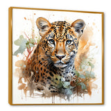 Brown Leopard elegance portrait - Leopard Wall Art Prints