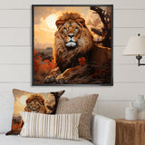 Sun Kissed Lion Majesty - Lion Wall Decor