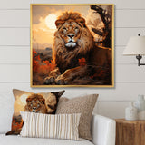 Sun Kissed Lion Majesty - Lion Wall Decor