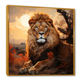 Sun Kissed Lion Majesty - Lion Wall Decor