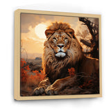 Sun Kissed Lion Majesty - Lion Wall Decor