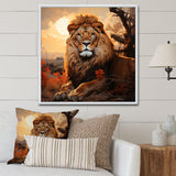 Sun Kissed Lion Majesty - Lion Wall Decor