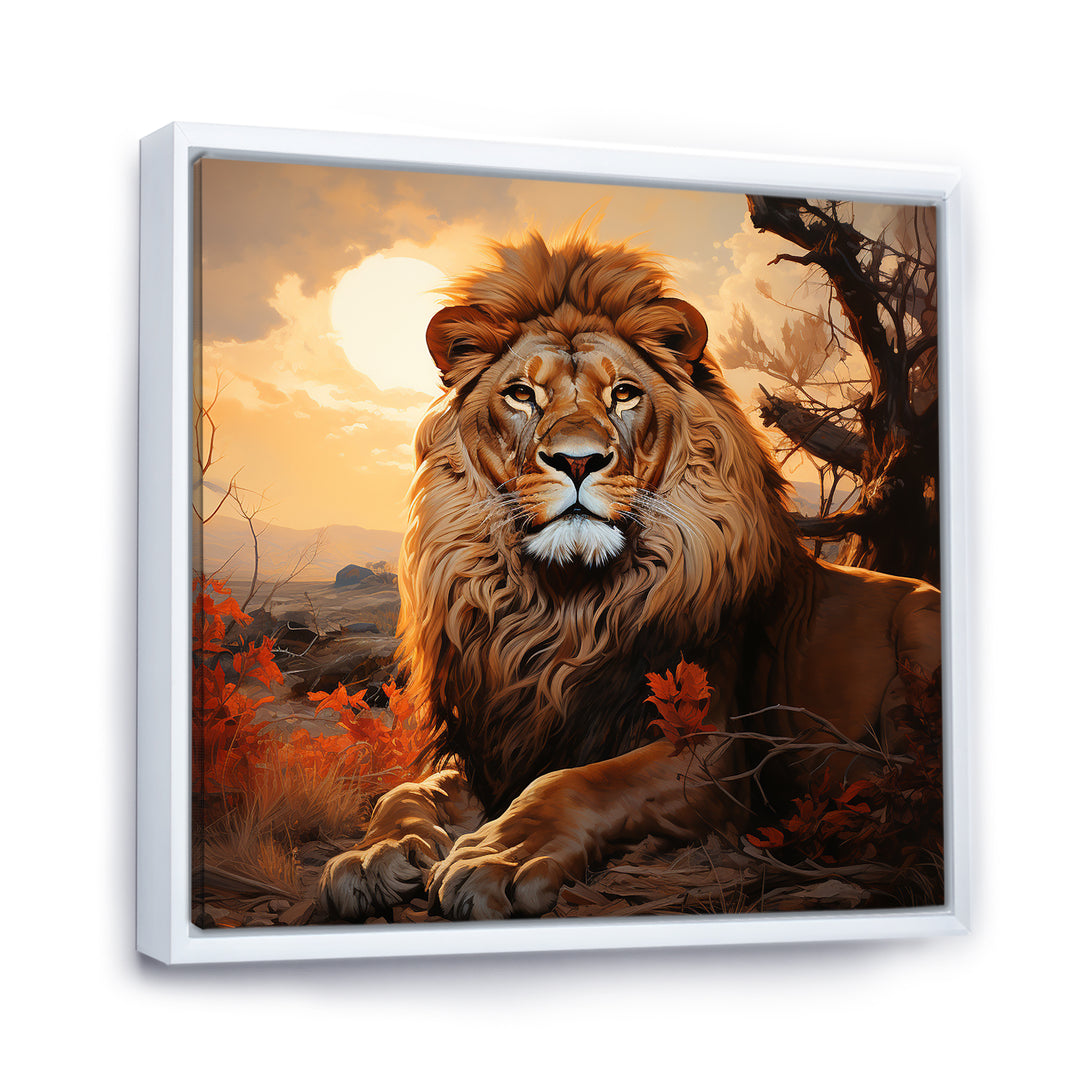 Sun Kissed Lion Majesty - Lion Wall Decor
