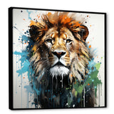 Brown and green Monarch portrait - Lion Wall Art Prints