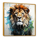 Brown and green Monarch portrait - Lion Wall Art Prints