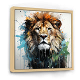 Brown and green Monarch portrait - Lion Wall Art Prints