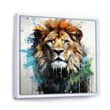 Brown and green Monarch portrait - Lion Wall Art Prints