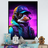 DJ Penguin Wild nightlife - Penguin Bedroom Wall Art