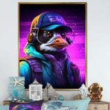DJ Penguin Wild nightlife - Penguin Bedroom Wall Art