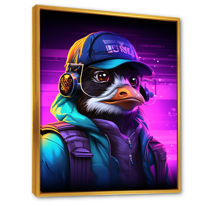 DJ Penguin Wild nightlife - Penguin Bedroom Wall Art