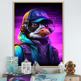 DJ Penguin Wild nightlife - Penguin Bedroom Wall Art