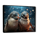 Penguin Festive Gathering - Penguin Canvas Wall Art