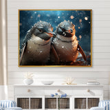 Penguin Festive Gathering - Penguin Canvas Wall Art