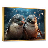 Penguin Festive Gathering - Penguin Canvas Wall Art