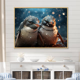 Penguin Festive Gathering - Penguin Canvas Wall Art